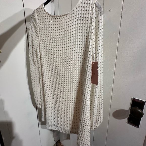 ANTHROPOLOGIE BHLDN WEDDING DRESS Elegant White Embellished Women's dress - Picture 6 of 9